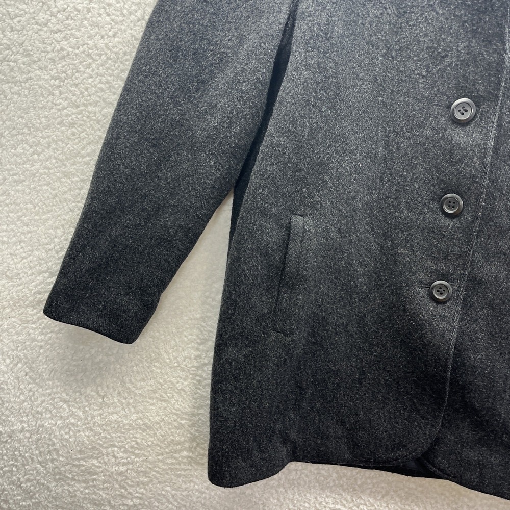 International Scene Coat Womens 7/8 Gray Wool Blend Yogoslavia Classic Vintage - Picture 3 of 16